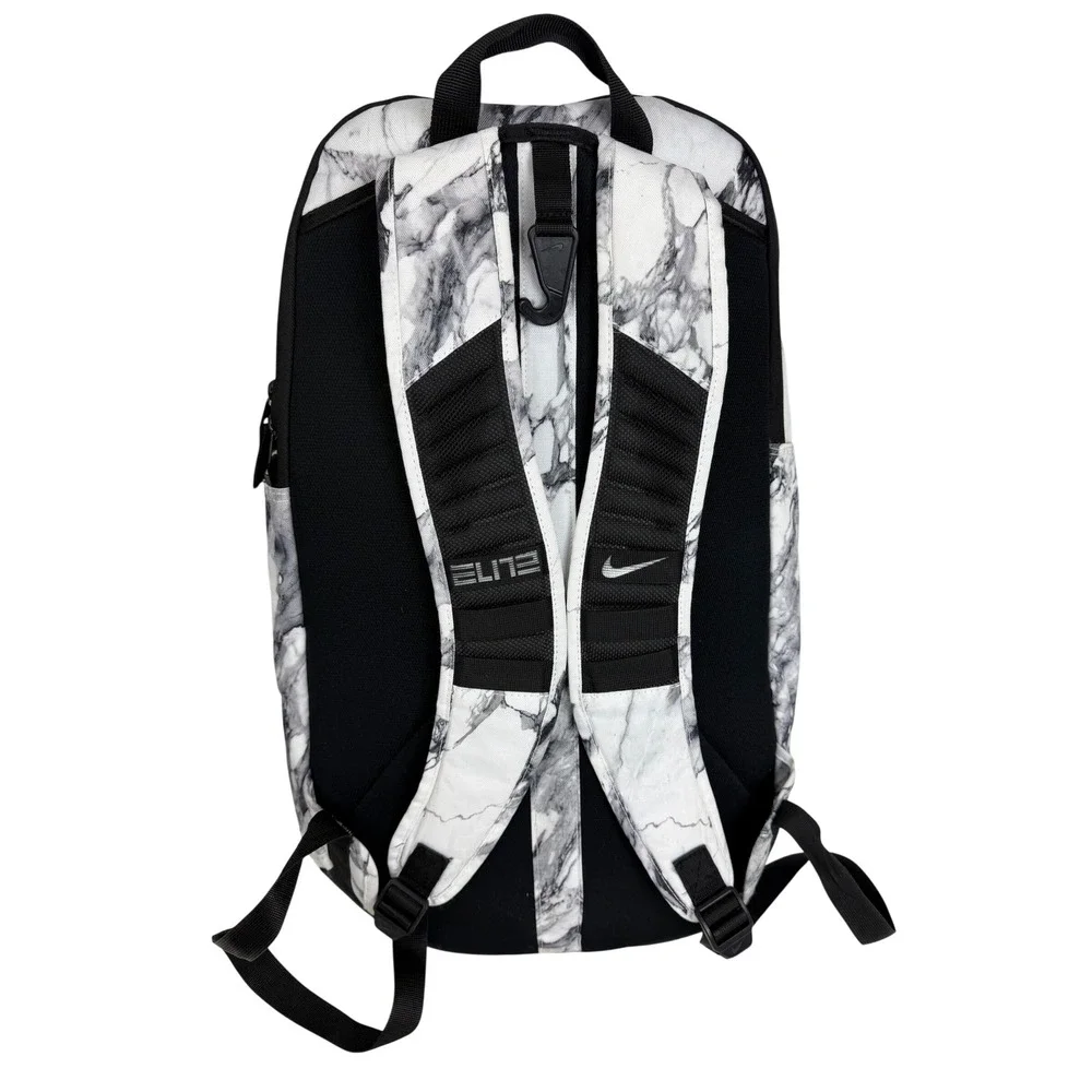 RARE Nike Hoops Elite Pro Backpack Marbled White Silver Basketball Backpack